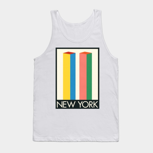 New York Twin Towers Tank Top by Rosi Feist